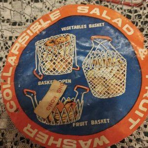 COPY - Vintage Collapsible Salad And Fruit Washer Basket